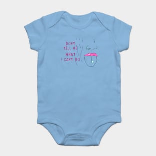 don't tell me what I can't do - punk Baby Bodysuit